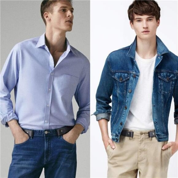 No Buckle Show Belt for Men Buckle Free Stretch Belt for Jeans Pants 1.38 Inches - Picture 4 of 7